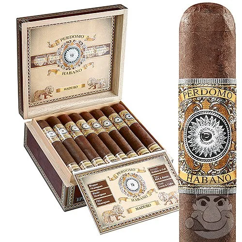 Perdomo Habano Bourbon Barrel Aged Maduro Robusto (5.0"x54) Pack of 5