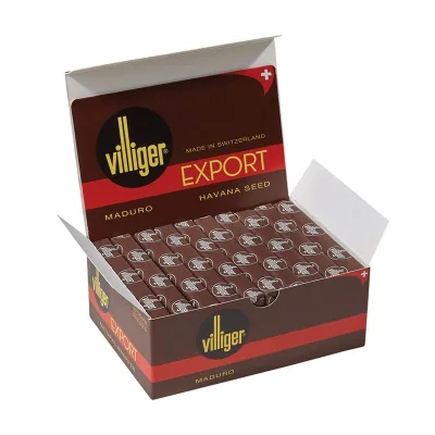 Villiger Export Cigarillos - Maduro (4.0"x37) Box of 50
