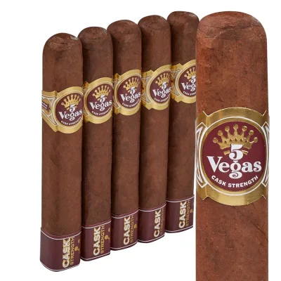 5 Vegas Cask-Strength Firkin (Gordo) (6.0"x60) Pack of 5