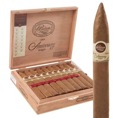 Padron 1964 Anniversary Series Torpedo Natural (6.0"x52) Box of 20
