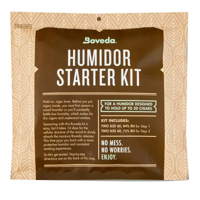 Boveda Humidor Starter Kit 50 Count Humidification