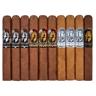 Man O' War Box-Pressed Sampler 10 Cigars