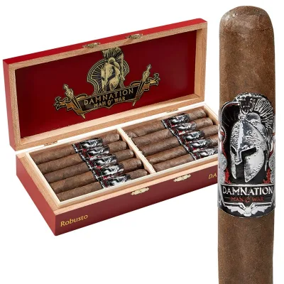 Man O' War Damnation Robusto (5.0"x50) Box of 20