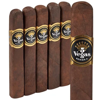 5 Vegas Series 'A' Box-Pressed Apex (Toro) (6.5"x52) Pack of 5