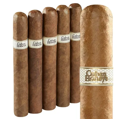 Cuban Honeys Vanilla Corona (5.2"x42) Pack of 5