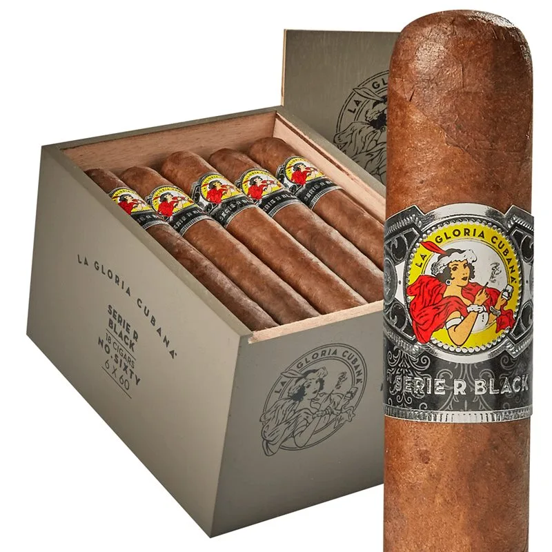 La Gloria Cubana Serie R Black No.60 (Gordo) (6.0"x60) Box of 18
