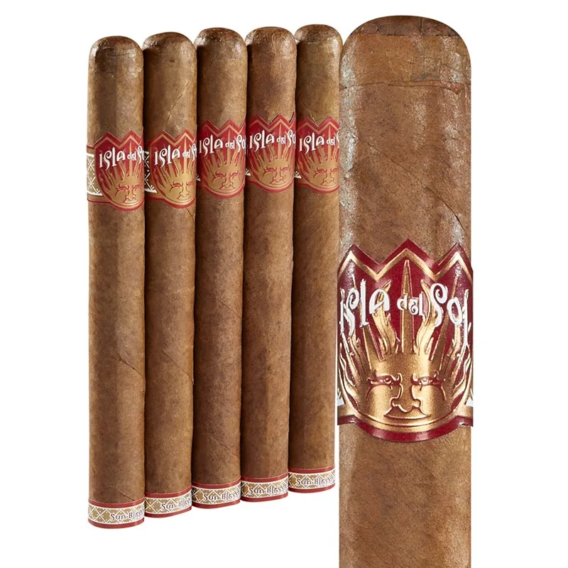Isla del Sol Churchill by Drew Estate (7.0"x50) Pack of 5