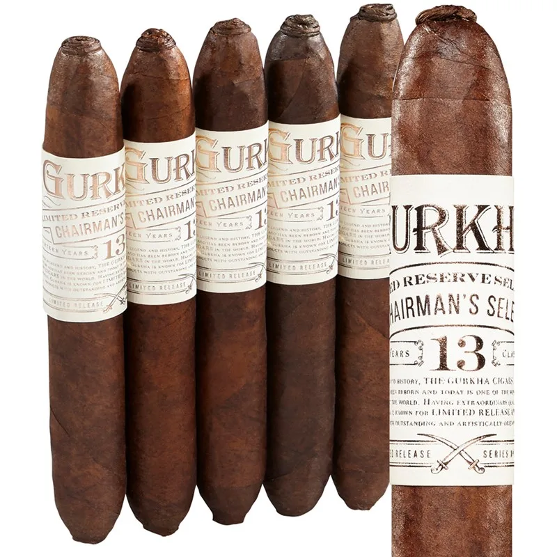 Gurkha Chairman's Select Gran Robusto (Perfecto) (6.0"x58) Pack of 5
