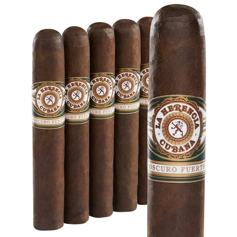 La Herencia Cubana Oscuro Fuerte Robusto (5.5"x54) Pack of 5