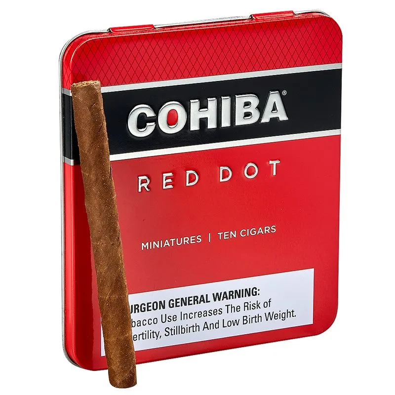 Cohiba Red Dot Miniatures (Cigarillos) (3.7"x24) Pack of 10