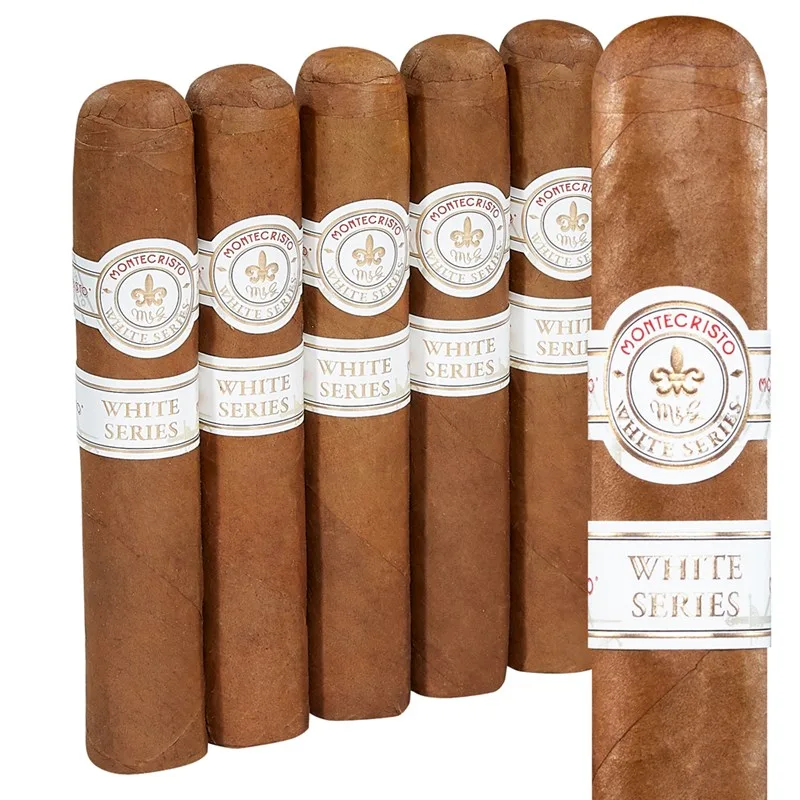 Montecristo White Rothchilde (Robusto) (5.0"x52) Pack of 5