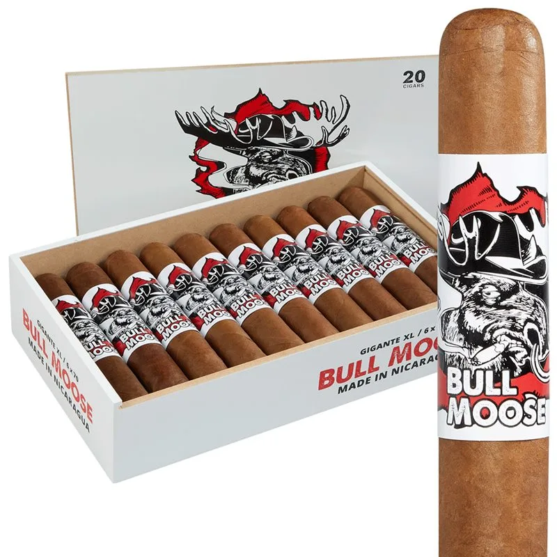 Chillin Moose Bull Moose Robusto Gordo (5.0"x60) Box of 20