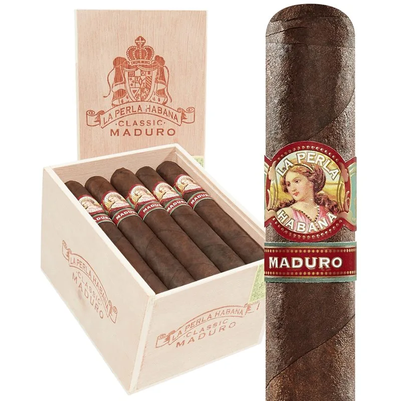 La Perla Habana Classic Maduro (Robusto) (5.0"x52) Box of 20