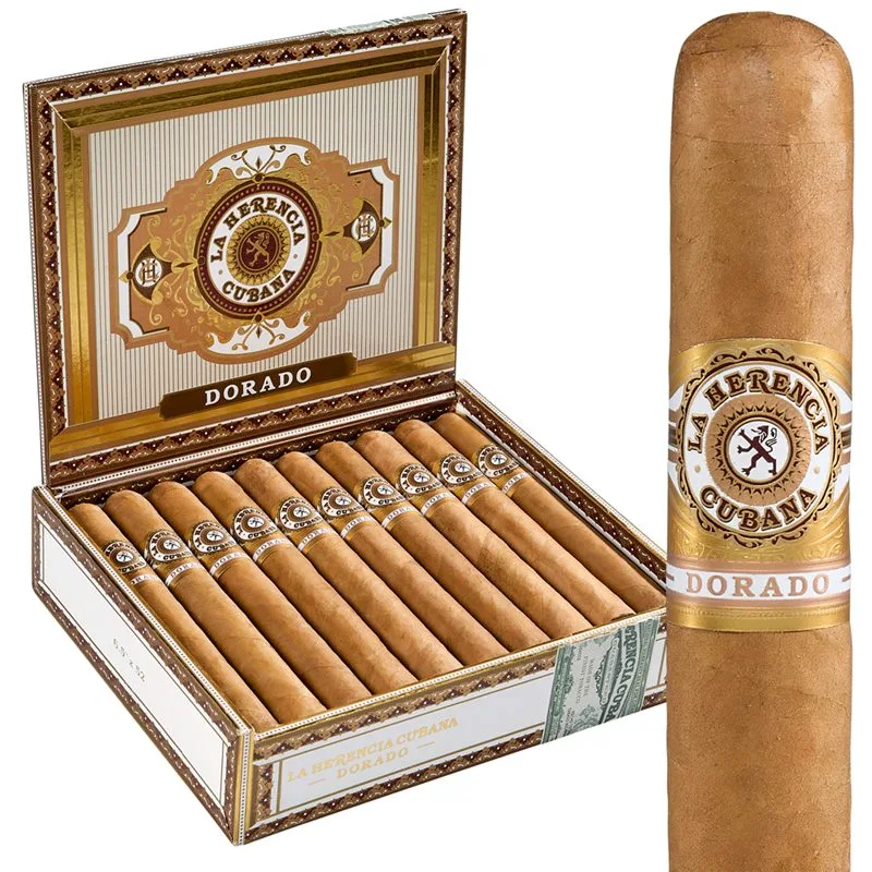 La Herencia Cubana Dorado Robusto (5.5"x50) Box of 20
